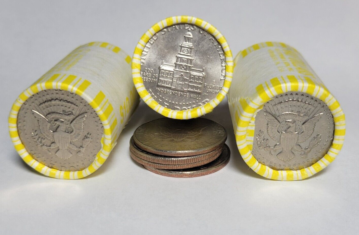 Kennedy Half Dollar Roll Banked Wrapped Roll 20 Coins